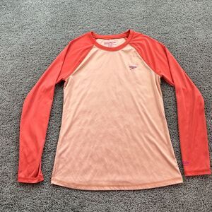 Speedo Coral and Peach Long Sleeve Tee
